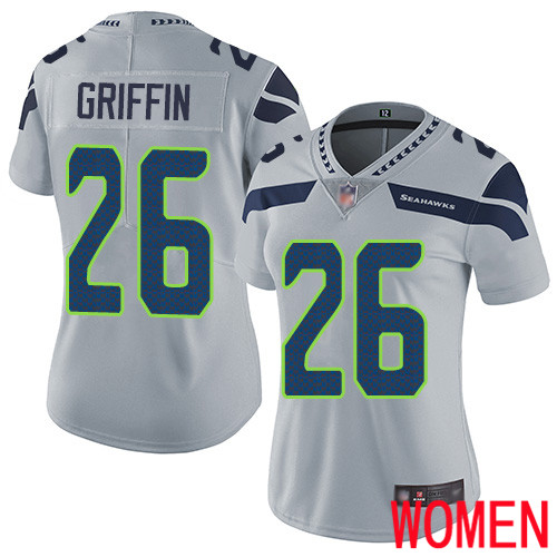 Seattle Seahawks Limited Grey Women Shaquill Griffin Alternate Jersey NFL Football #26 Vapor Untouchable